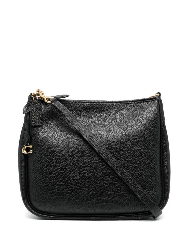 Timinis pebble texture leather shoulder bag